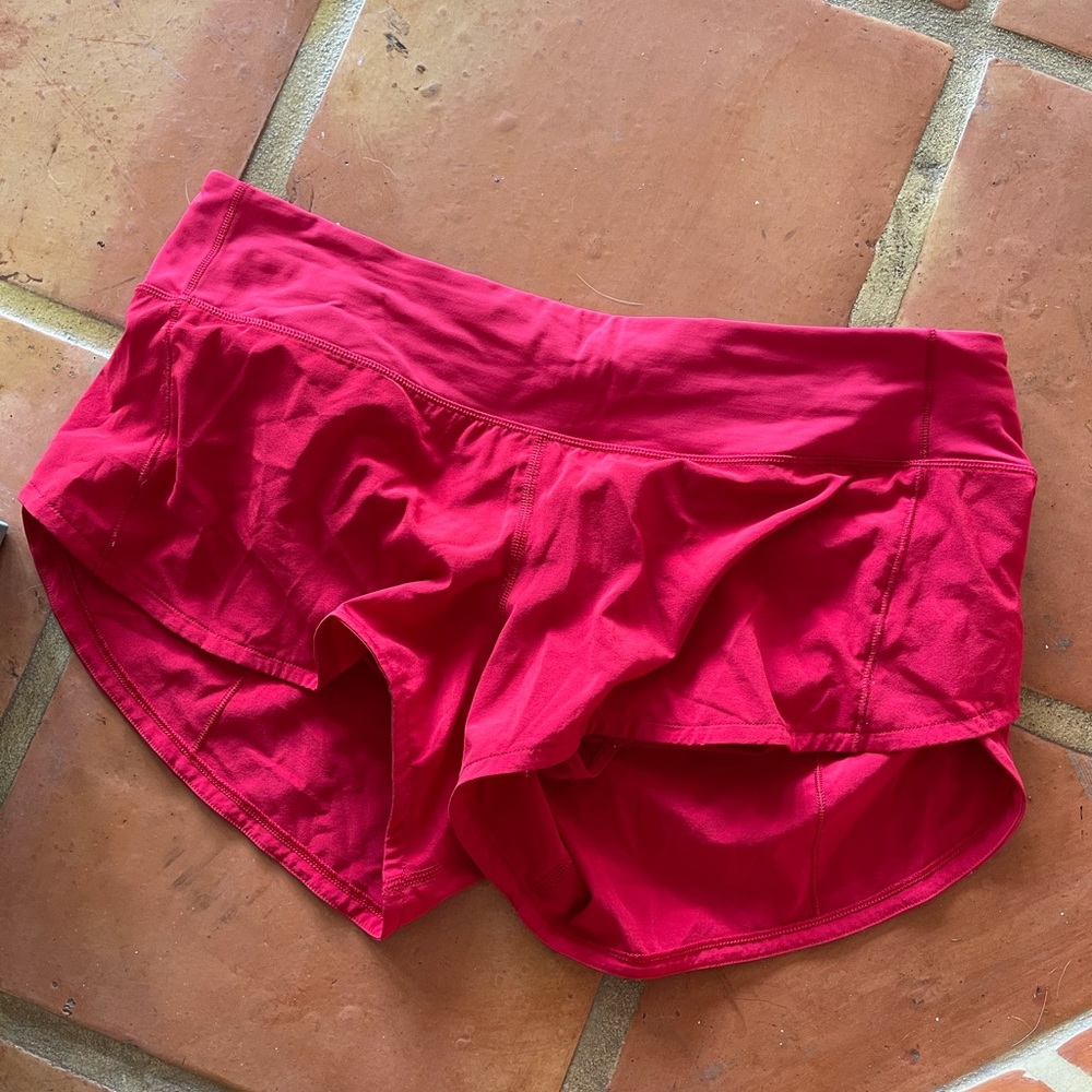 Lululemon red shorts